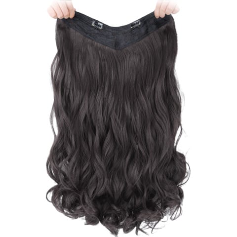 V-Shaped Fluffy Synthetic Hair Wig ? Straight/Curly (50cm/60cm)
