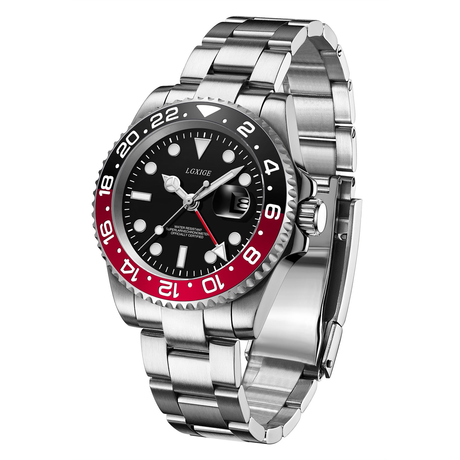 Luminous hour hand calendar waterproof mechanical watch