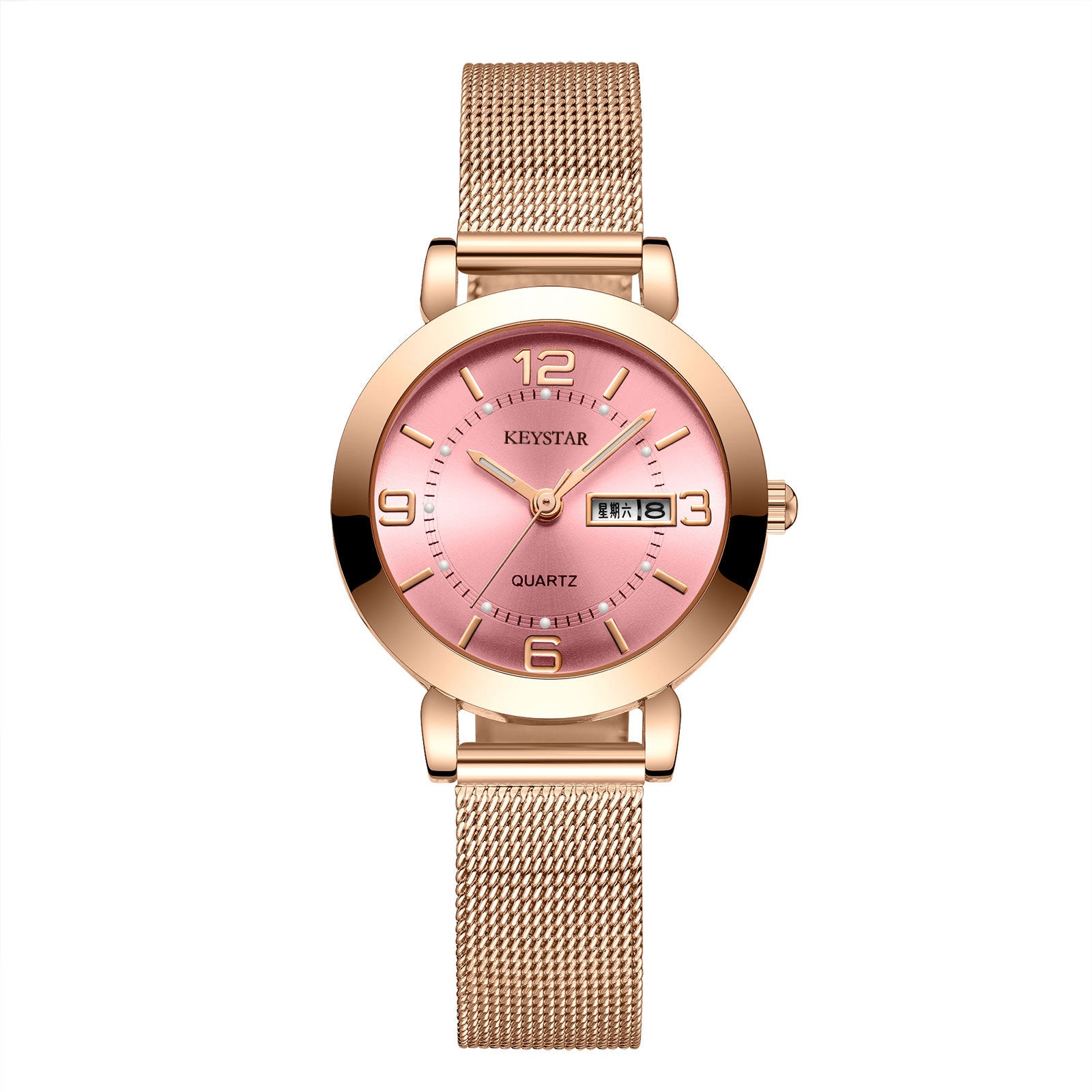 A simple waterproof luminous watch for ladies