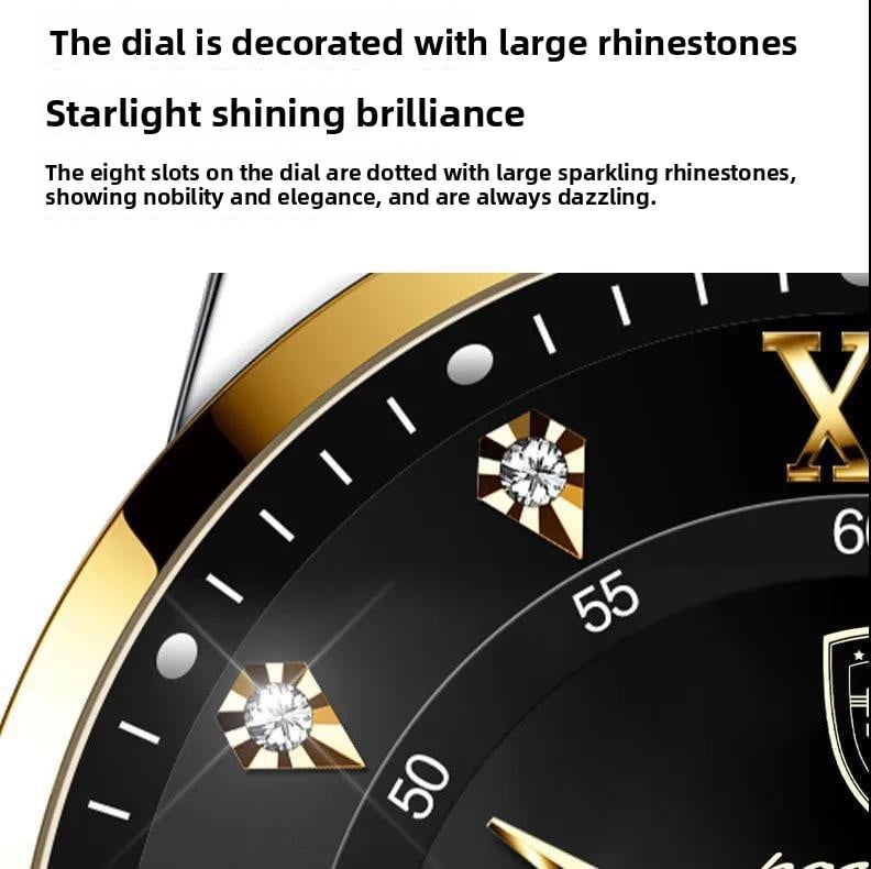 Foreign trade AliExpress explosions Swiss certification imported double calendar waterproof luminous men's watch Korean fashion