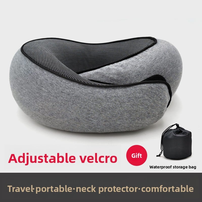 A U-shaped neck guard pillow that can be stored