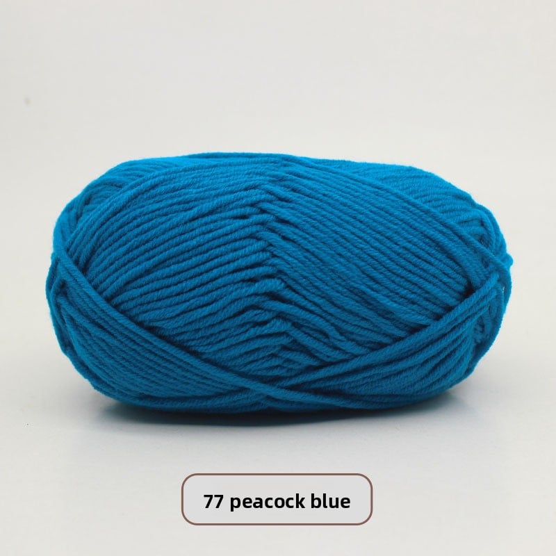 Five-Strand Milk Cotton Yarn for Knitting and DIY Crafts