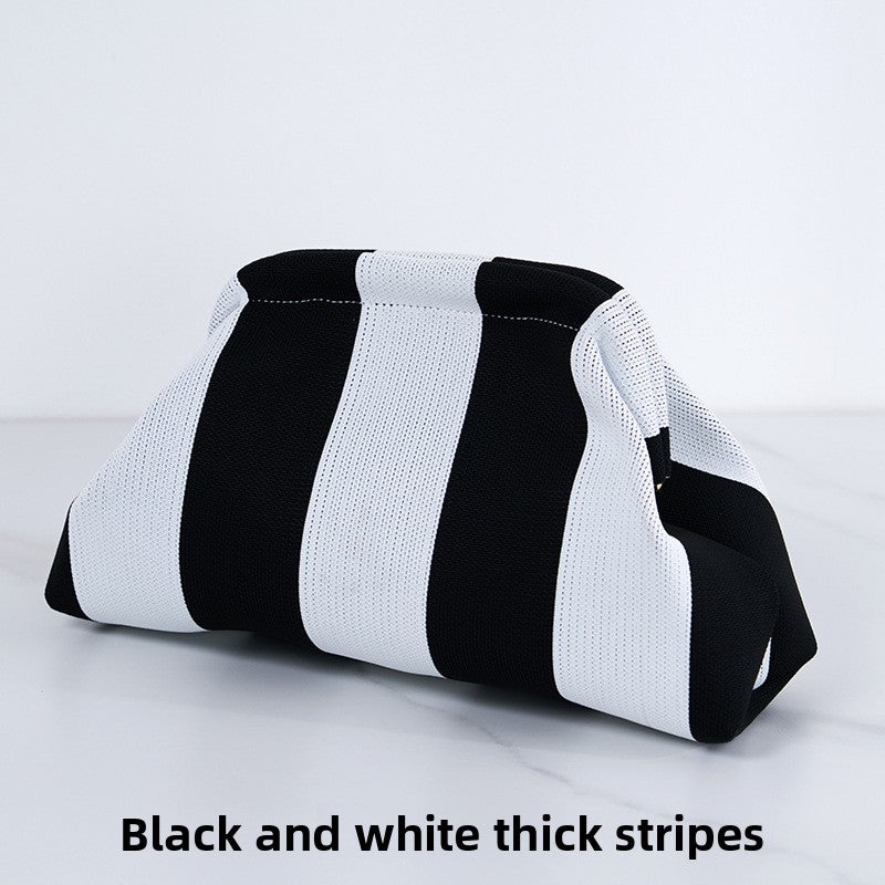 Ladies' striped beach bag