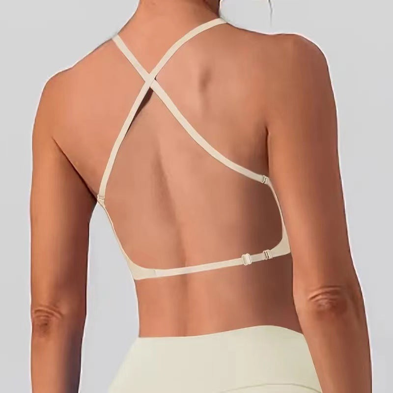 Women's U Backless Push-up Bra with Adjustable Straps