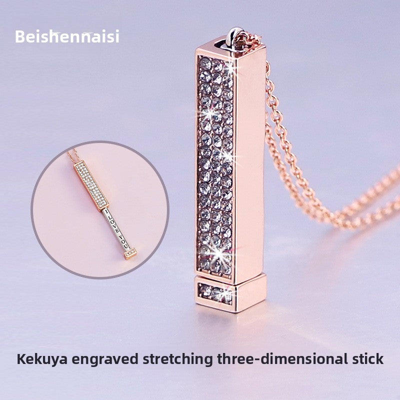 Copper-Plated Diamond Necklace