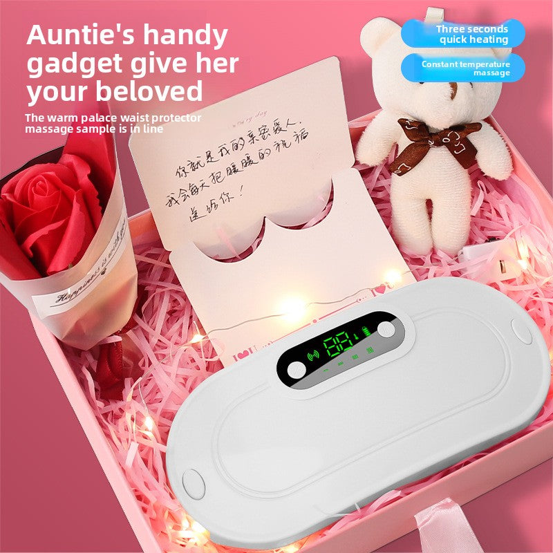 Massage warm uterus with vibration hot compress Abdominal massage device