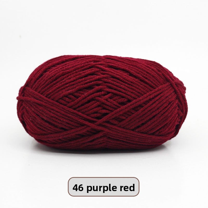 Five-Strand Milk Cotton Yarn for Knitting and DIY Crafts