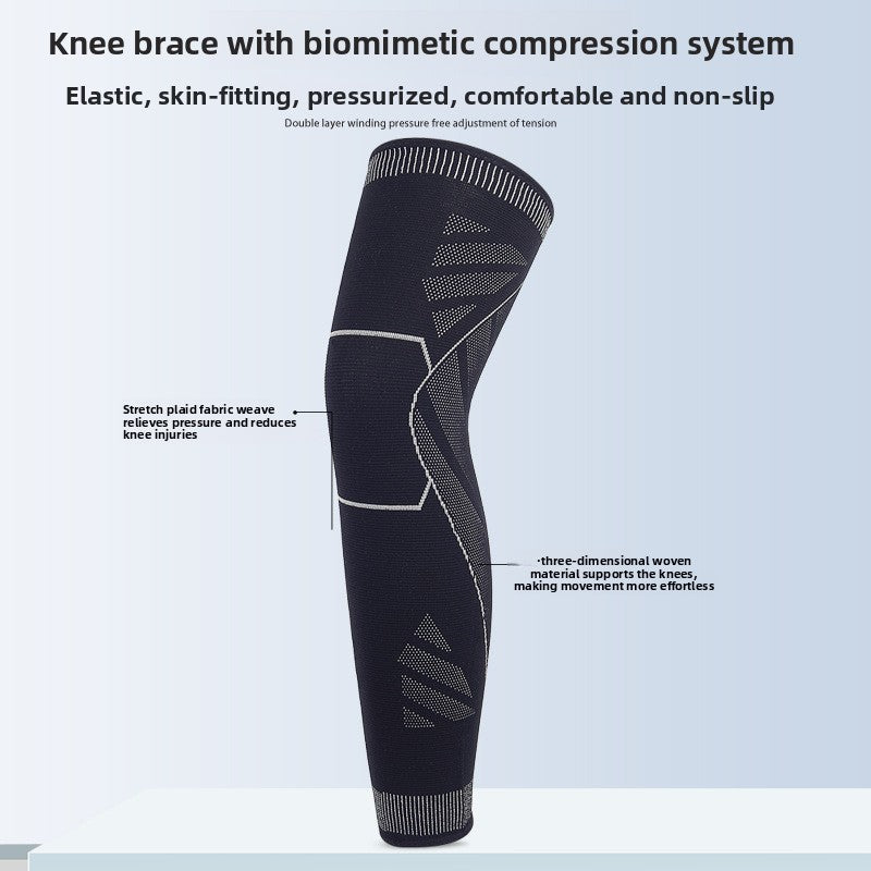 Full-leg Extended Anti-slip Elastic Leg Guard