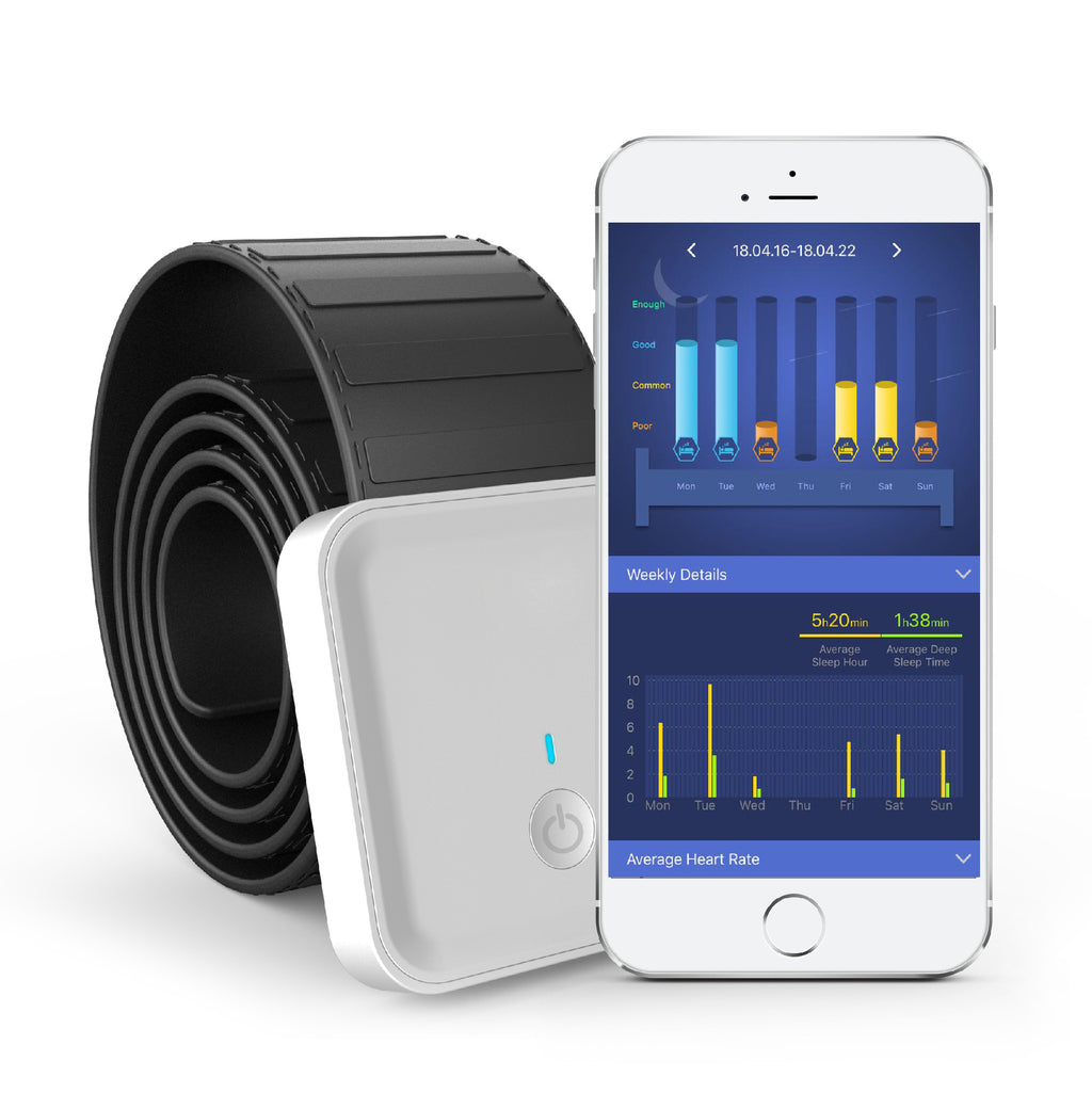 Bluetooth Smart Sleep Belt with Heart Rate and Sleep Monitoring