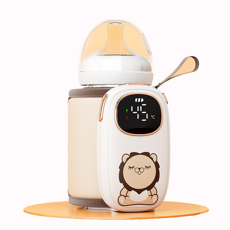 Baby Rechargeable Bottle Thermal Sleeve Soaking Milk Out Portable Warm Milk Warmer Thermostatic Heating Milk Mixing Cup Sleeve