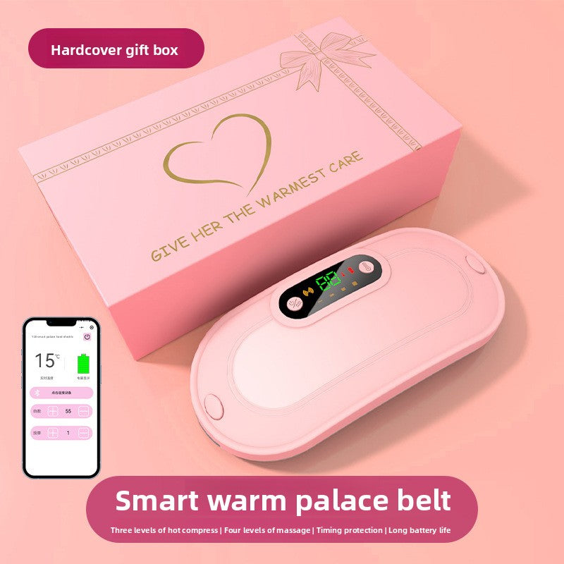 Massage warm uterus with vibration hot compress Abdominal massage device