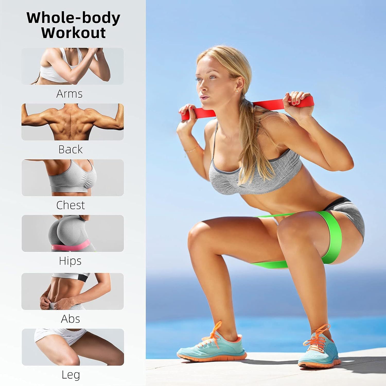 5-Piece Fitness Resistance Bands Set