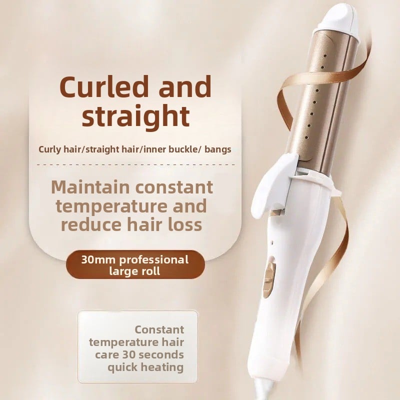 Tourmaline Ceramic Dual-Purpose Hair Curling and Straightening Iron