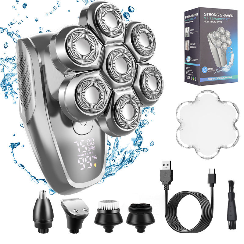 Digital display multi-functional electric shaver