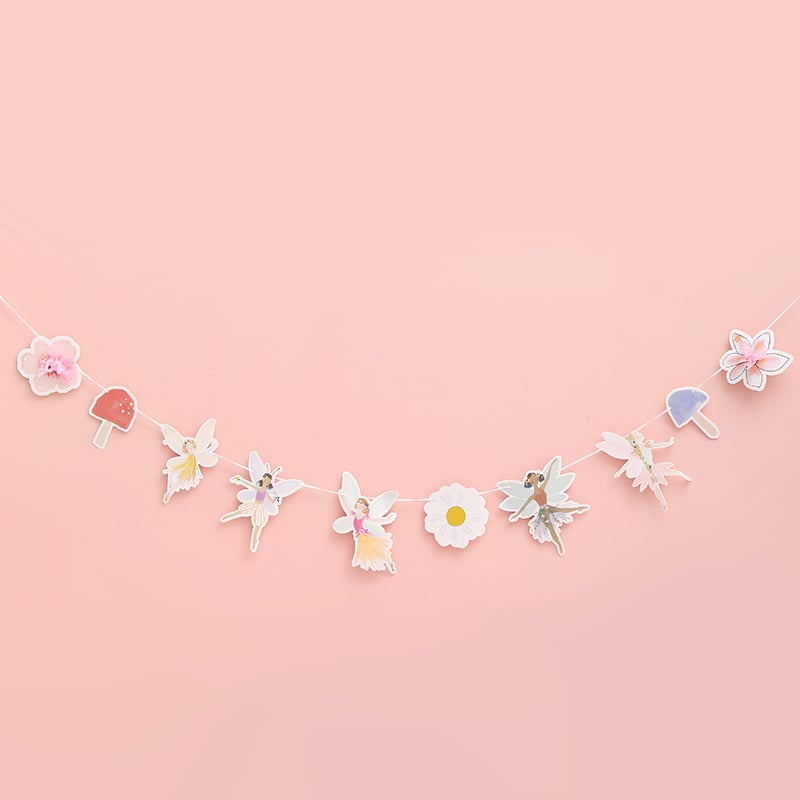 Birthday Party Disposable Tableware suit Cute Fantasy Wind Flower Fairy Disposable Paper Plate Party Decoration Supplies