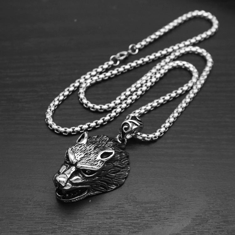Titanium Steel Necklace  with Optional Pearl Chain