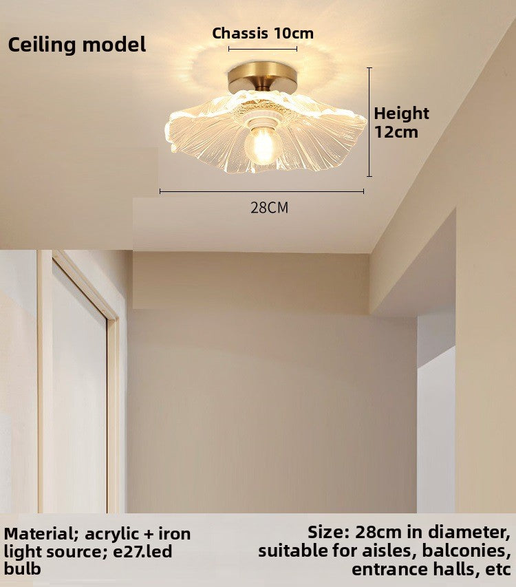 Lotus leaf led aisle light