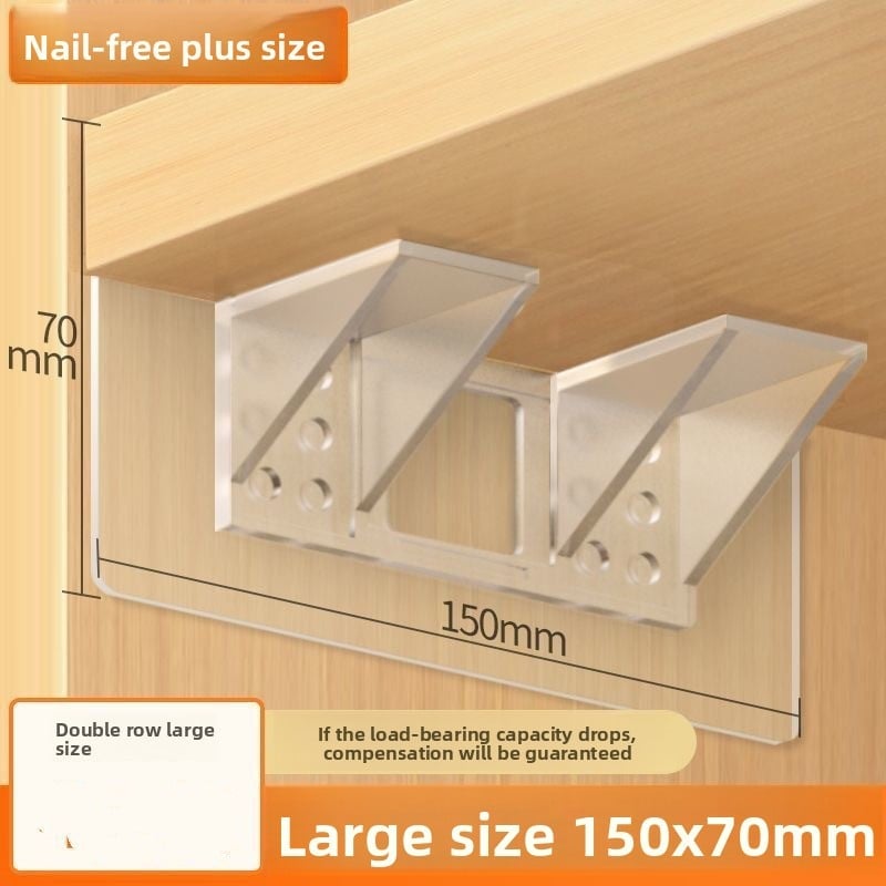 Transparent and traceless hook without punching holes