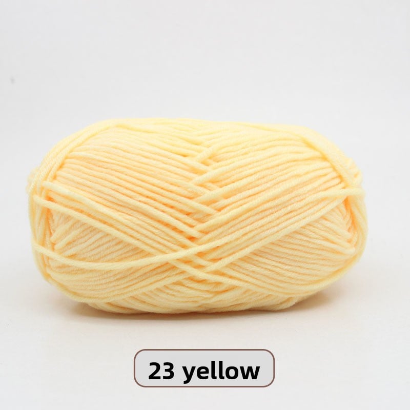 Five-Strand Milk Cotton Yarn for Knitting and DIY Crafts