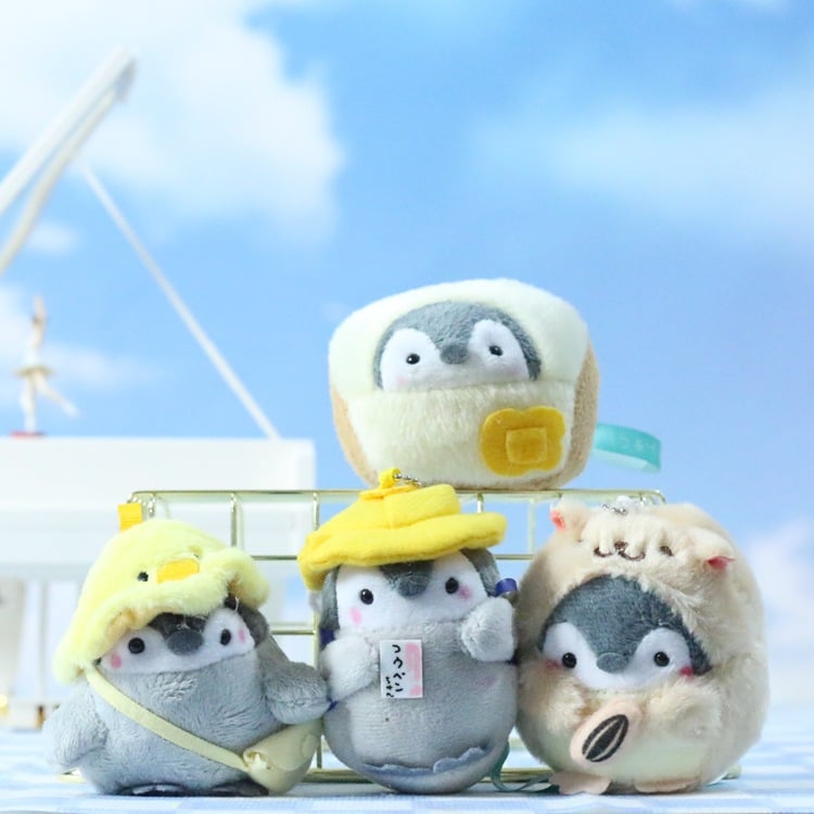 cute japanese penguin plush toyes $ keychains