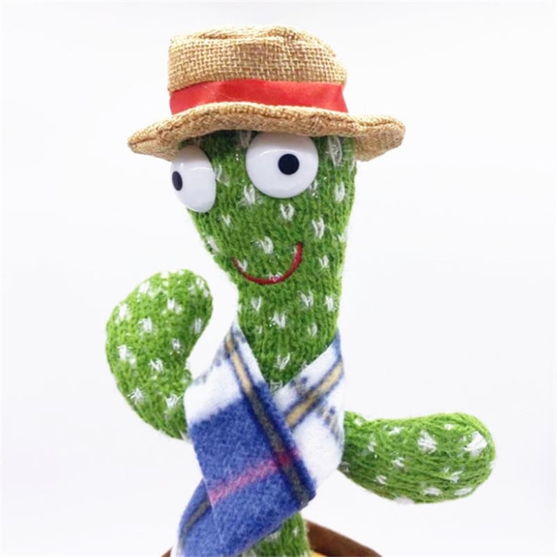 Dancing cactus sand sculpture, twisting electric plush toy, learning to speak, sing and glow