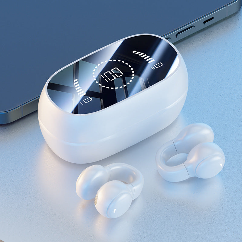 Ear clip type bone conduction Bluetooth headphones