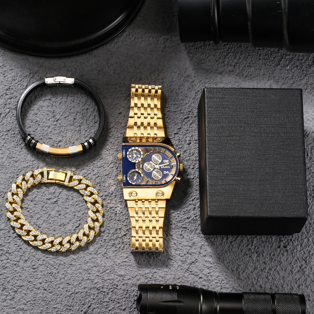 Eurum Multi-Time Zone Luminous Men's Quartz Watch