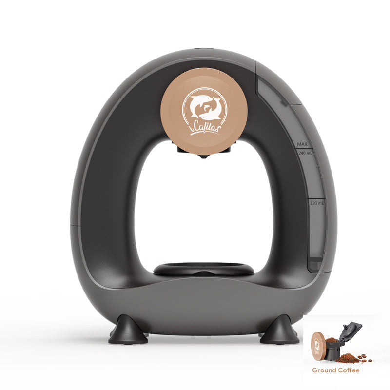 Coffee brewing mini capsule machine