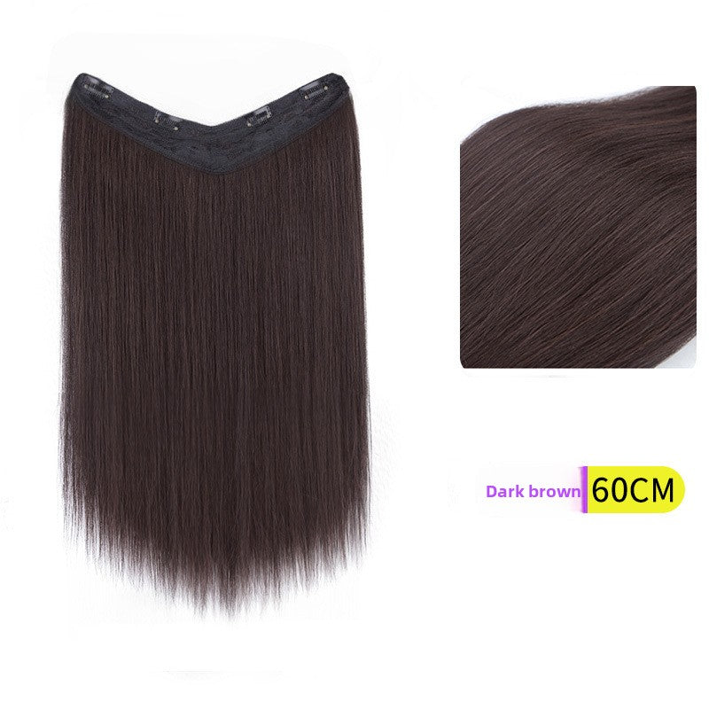 V-Shaped Fluffy Synthetic Hair Wig ? Straight/Curly (50cm/60cm)