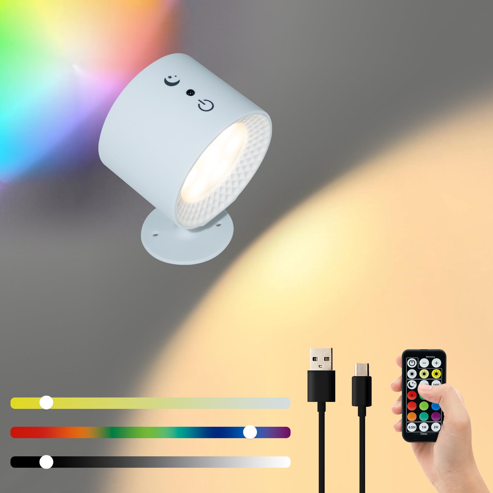 Smart magnetic wall lamp