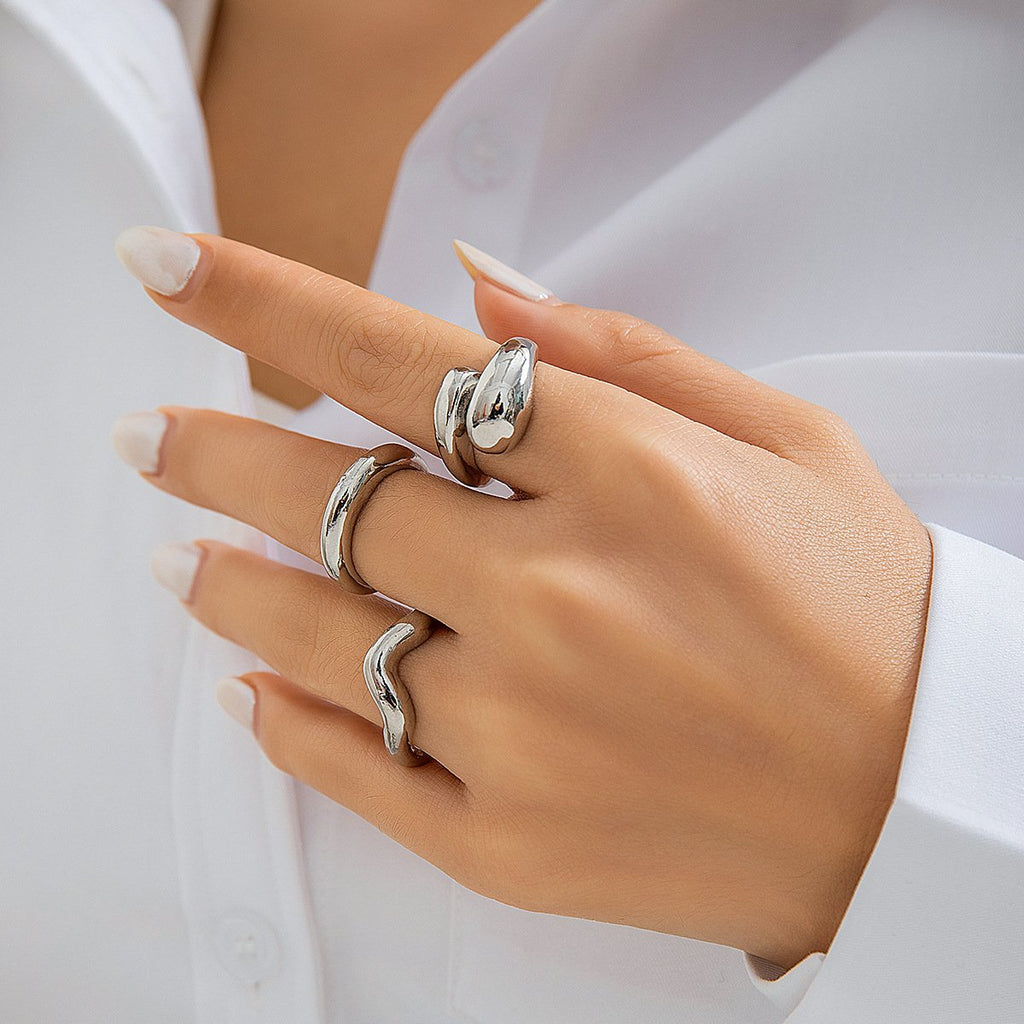 Joint ring with exaggerated opening set ring