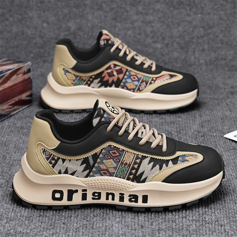 Leather men's casual durable slip-on shoes