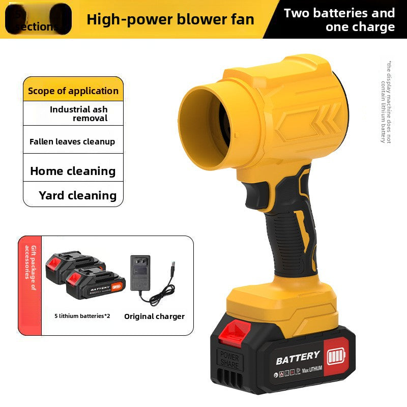High-Power Lithium Battery Blower with Stepless Speed Control