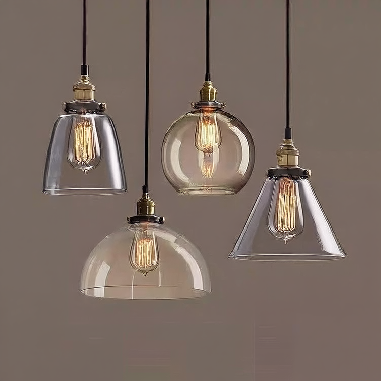 Creative retro glass chandelier