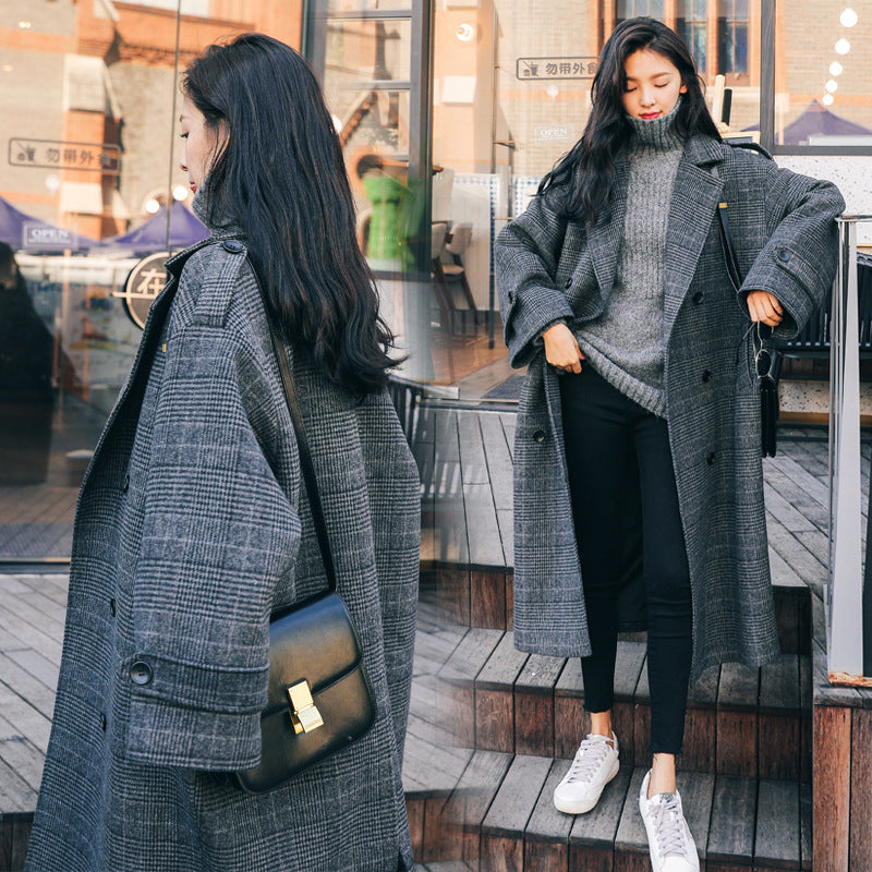 Flannel cardigan coat for women in autumn and winter