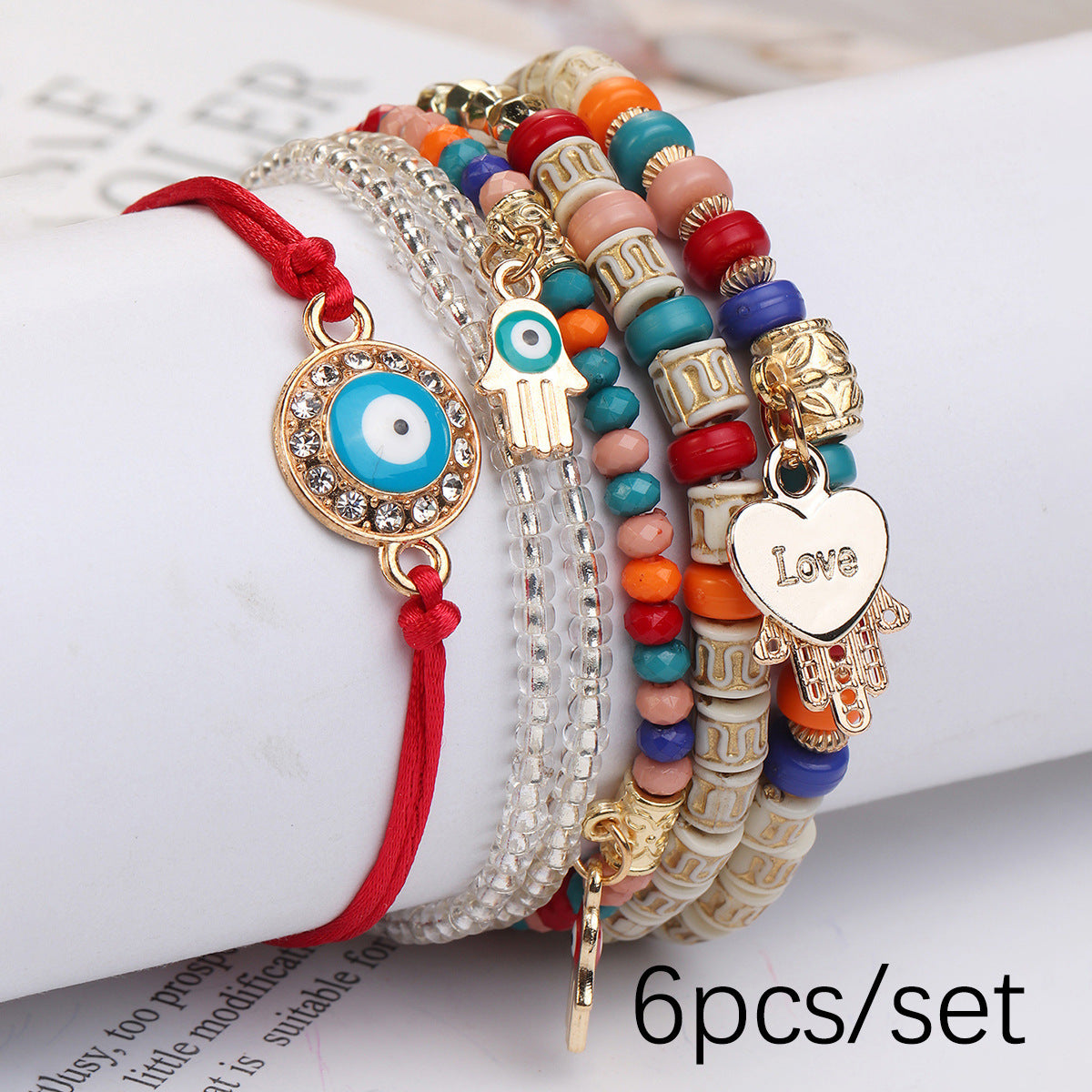 Adjustable woven rope bracelet