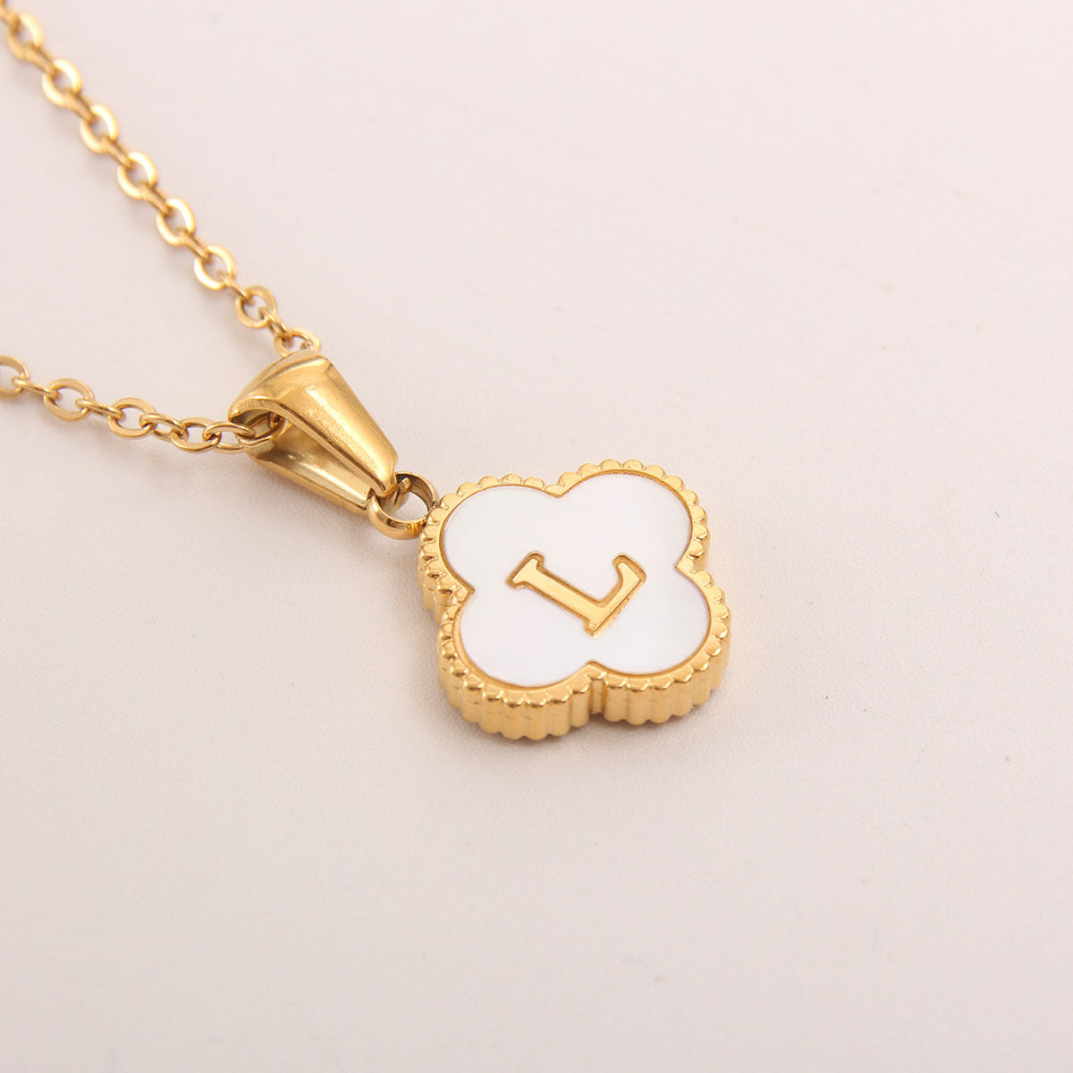 Gold-Plated Letter Necklace