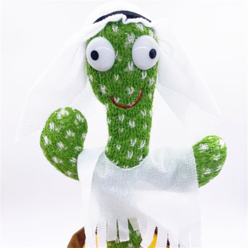 Dancing cactus sand sculpture, twisting electric plush toy, learning to speak, sing and glow