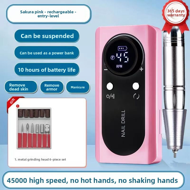 Nail polish grinding machine