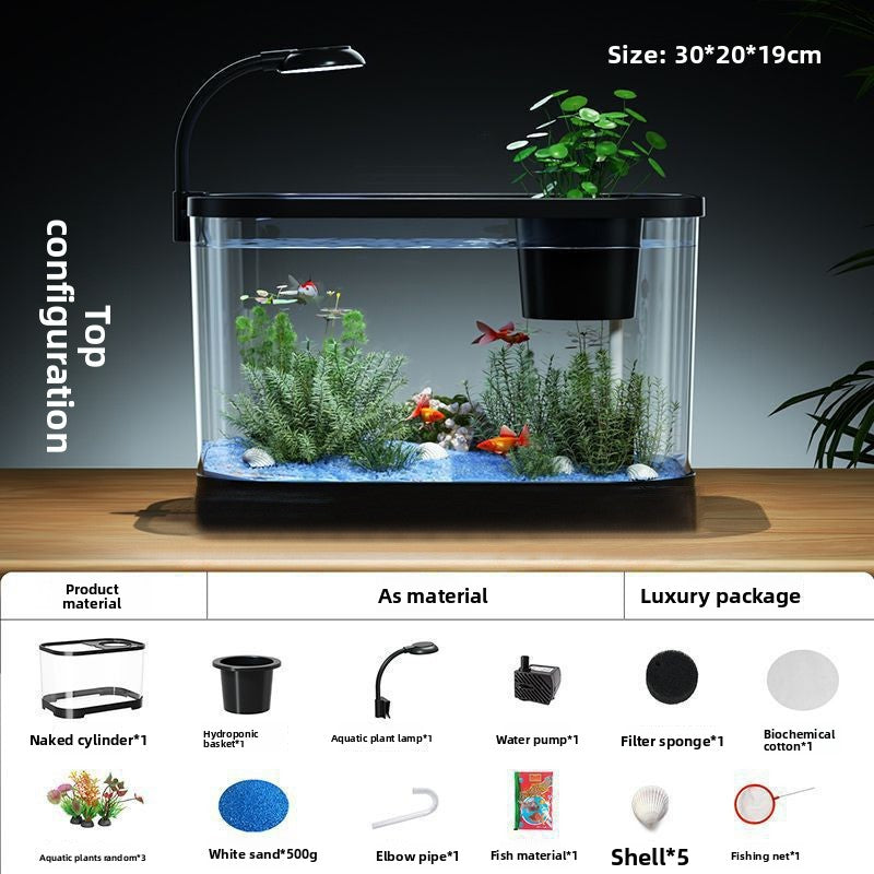 Desktop Fish Tank with Cover