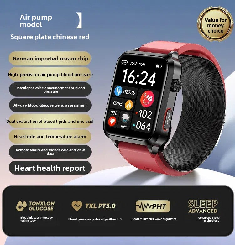 High-precision blood glucose watch for all-day health monitoring