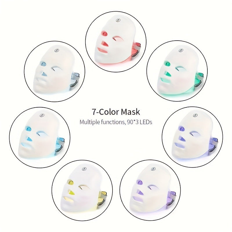 Beauty mask infrared LED facial treatment device