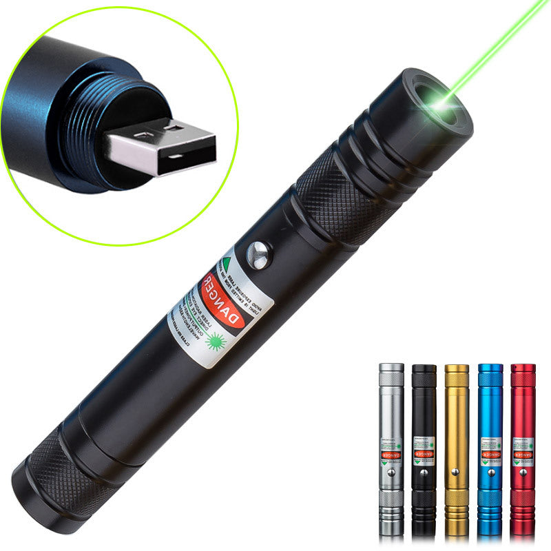 High-power USB Rechargeable Laser Pointer with Aluminum Alloy Body