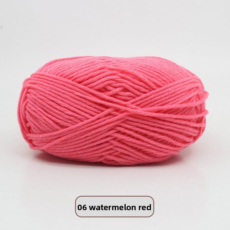 Five-Strand Milk Cotton Yarn for Knitting and DIY Crafts