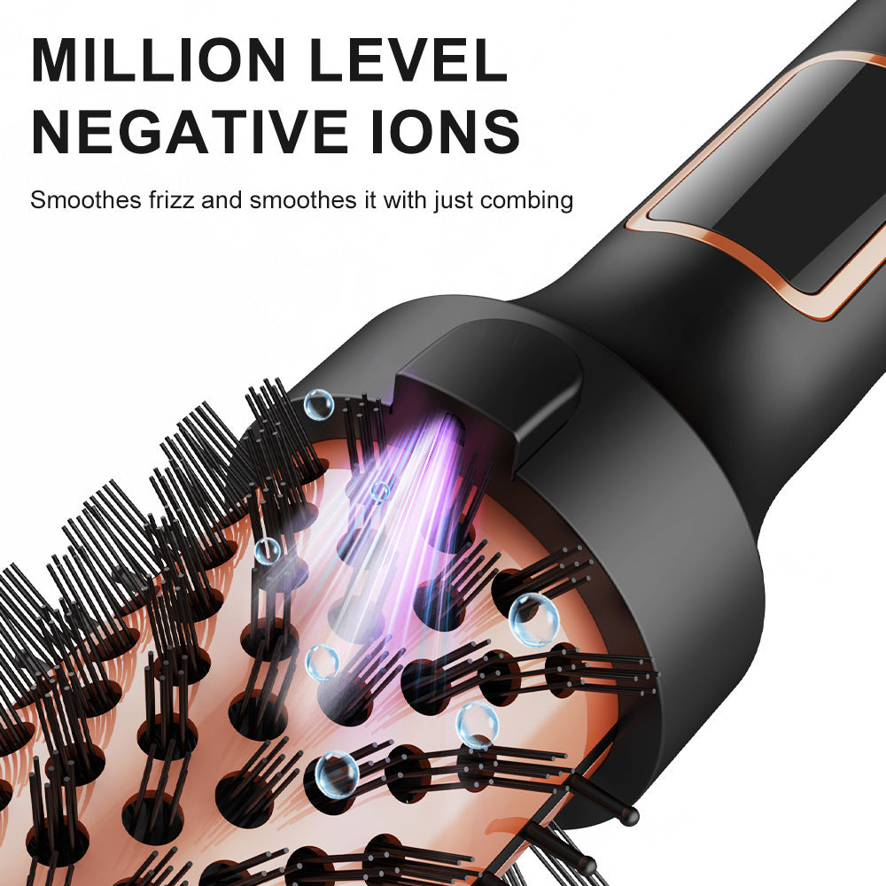 Adjustable temperature ceramic electric hair curling comb