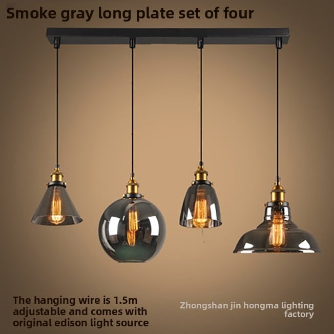 Creative retro glass chandelier