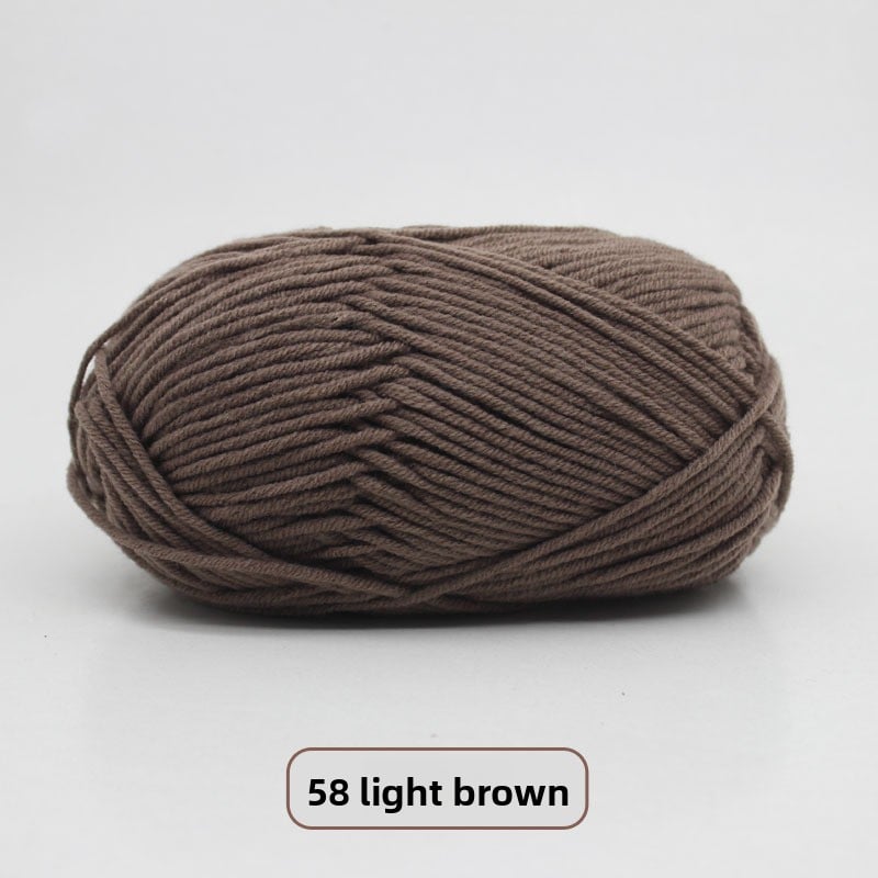 Five-Strand Milk Cotton Yarn for Knitting and DIY Crafts