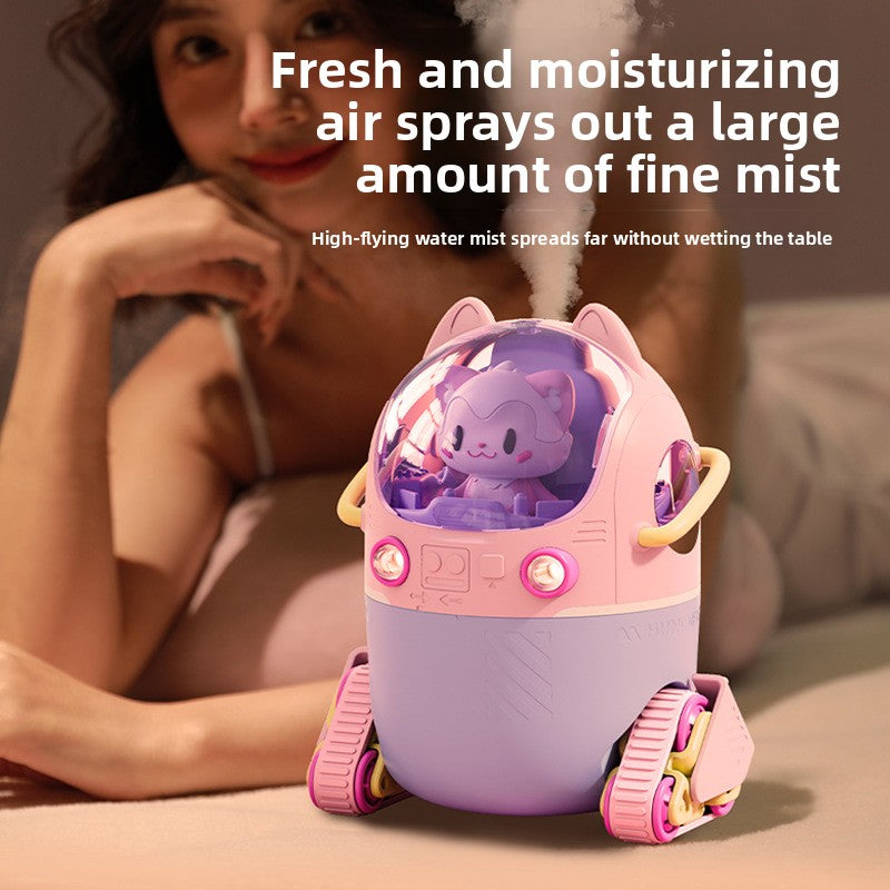 Mini Rechargeable Humidifier with Aromatherapy and Night Light for Kids