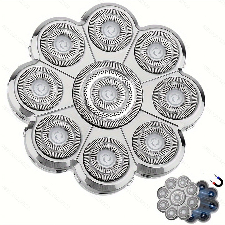 Cross-border electric shaver rotary washing shaving multi-head accessories floating IPX-grade bald razor