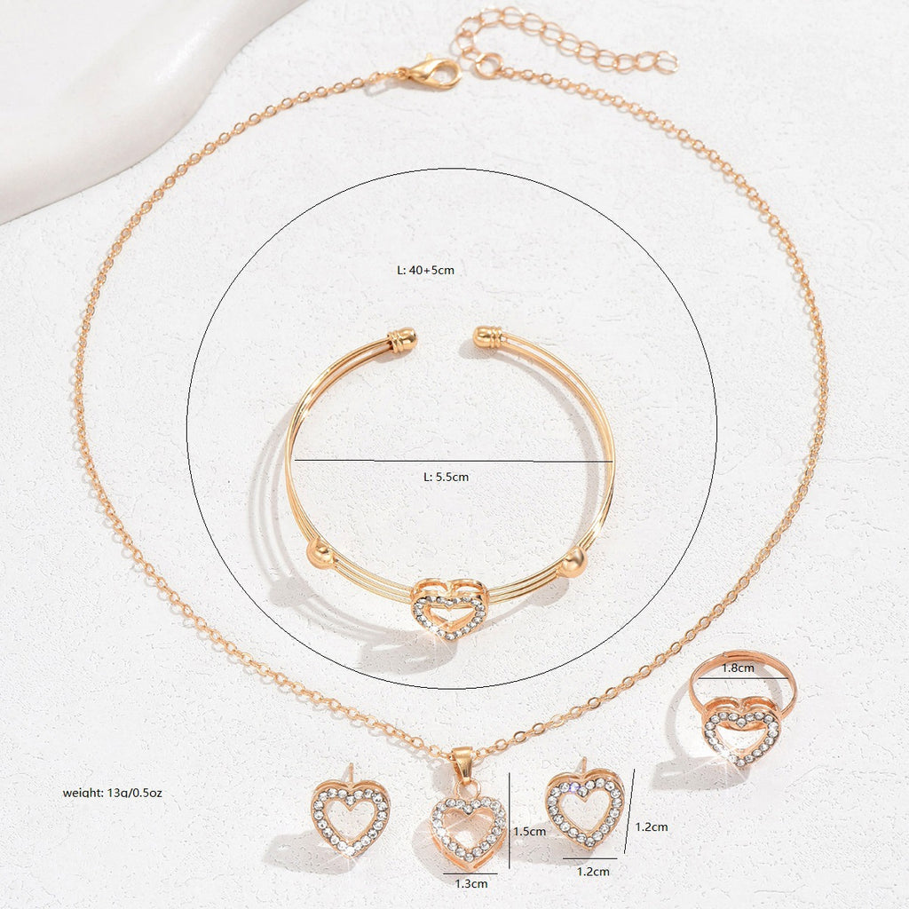 Love-themed jewelry set
